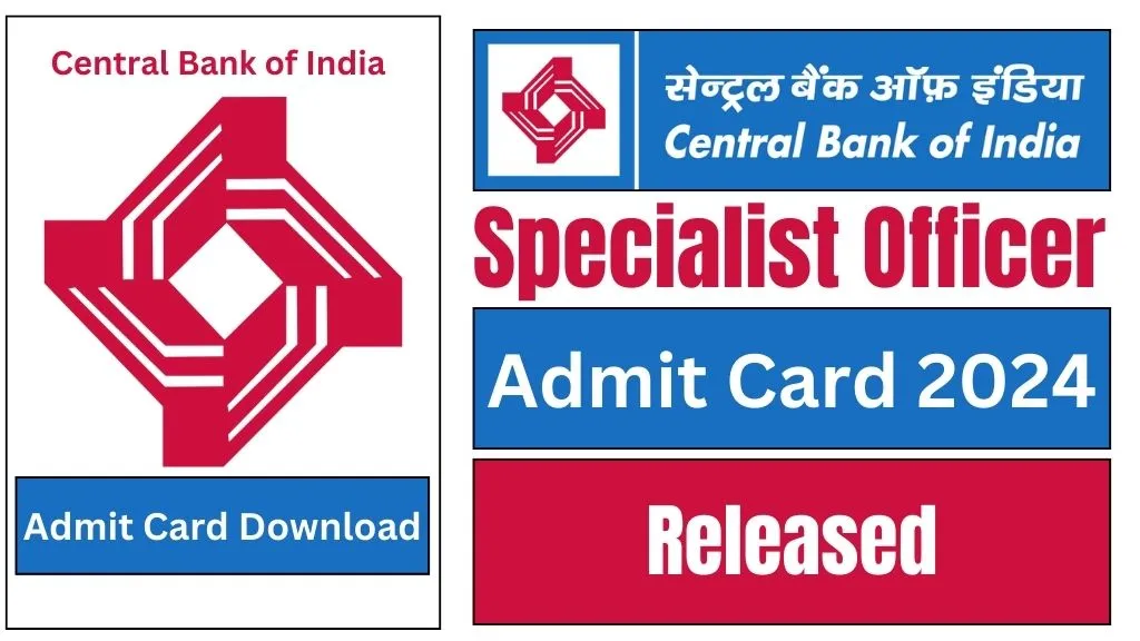 Central Bank of India SO Admit Card 2024