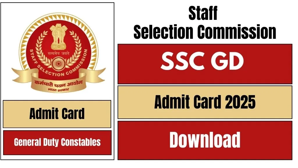 SSC GD Admit Card 2025