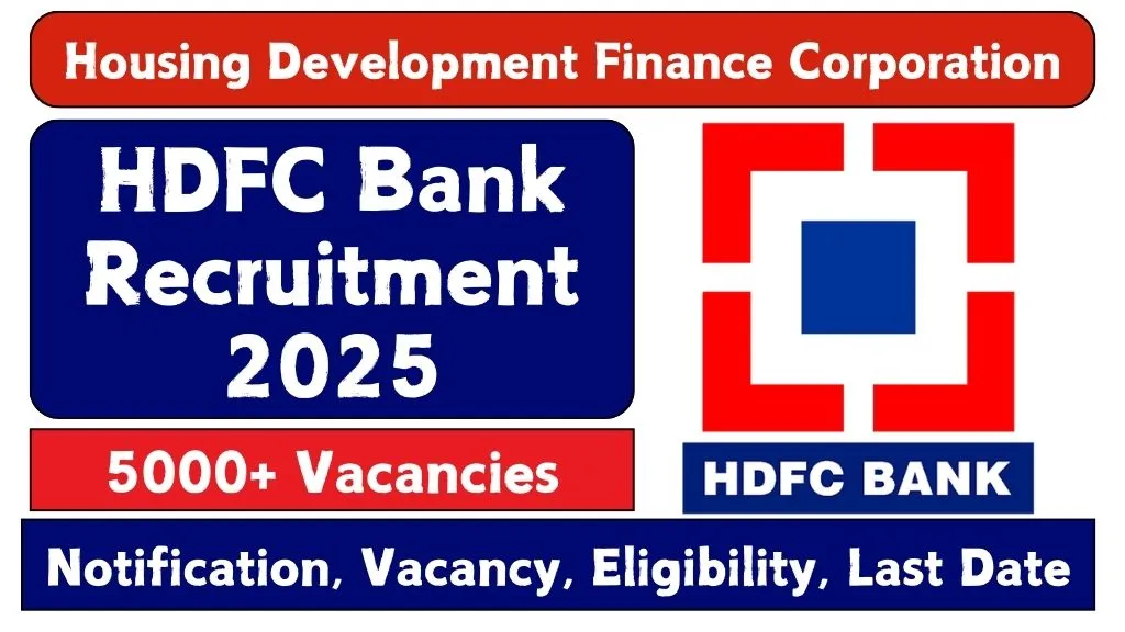 HDFC Bank Recruitment 2025