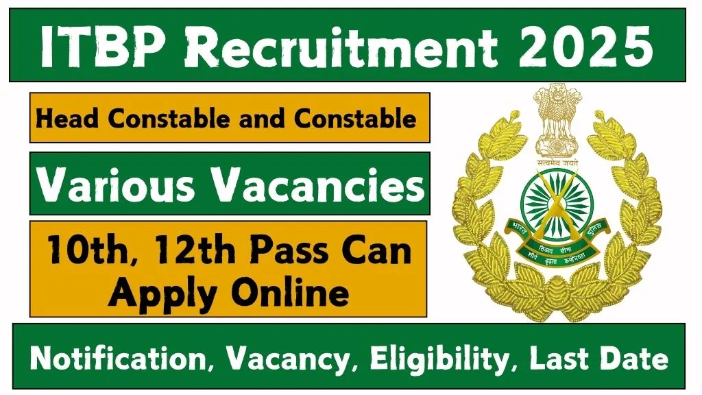 ITBP Recruitment 2025